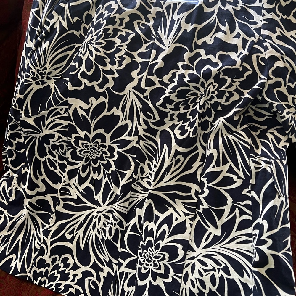 Blue and white jacket